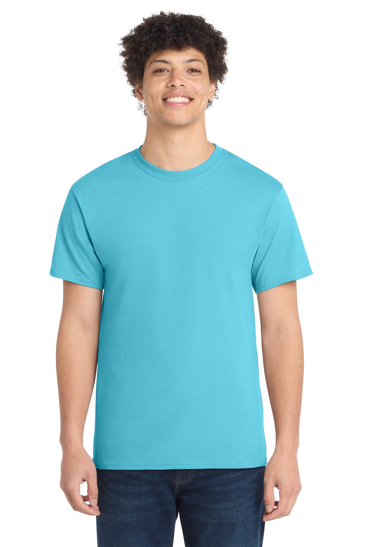 Core Cotton Tee in Aquatic Blue